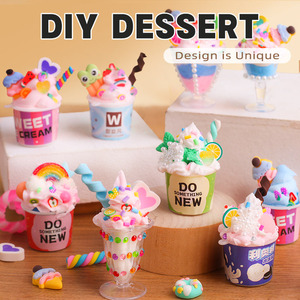 Kit de fabrication de desserts, jouets porte-clés, jeu de rôle pour enfants, fabricant de desserts, crème glacée, gâteau, jouets de cuisine pour filles, jouets éducatifs - Product Image 3