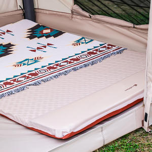 Colchón Inflable Automático Doble para Acampar al Aire Libre, Directo de Fábrica, con Almohada de Esponja, Portátil, Plegable y Cómodo - Product Image 1