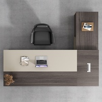 Bureau de direction de luxe en acajou de haute qualité pour PDG, directeur, moderne, grand, pliable, facile à assembler, écologique