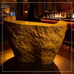 Comptoir d'accueil en bois de style hôtelier, personnalisé pour les centres de villégiature, villas, spas, centres de bien-être, meubles de réception - Product Image 4