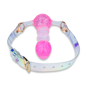 CITYFUN BDSM Gag avec perles colorées intégrées, bouchon buccal en silicone, <span class=keywords><strong>boule</strong></span> buccale, gags sexy pour femmes et hommes, jouets sexuels fétichistes - Product Image 6
