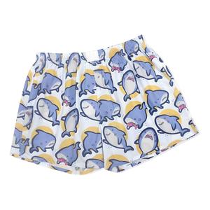 Pantaloncini pigiama stampati da squalo carini da donna con Design floreale completi con elastico in vita indumenti da notte traspiranti di grandi dimensioni - Product Image 5