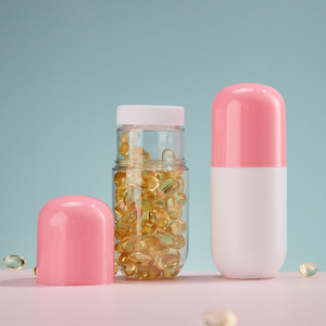 Botella de Plástico PET de 100 ml con Forma de Cápsula para Medicamentos, Píldoras, Suplementos Dietéticos <span class=keywords><strong>y</strong></span> Nutricionales - Product Image 3