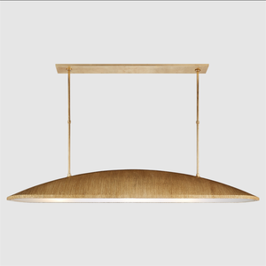 XZ Custom Amerikaanse Luxe Gouden Restaurant Keuken Eiland Hanglamp Grote Lineaire Hanglampen Licht Messing Koper Grote Hanglamp - Product Image 1