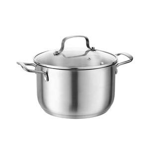 Juego de Ollas de Acero Inoxidable 304: Sartén Profunda + Cacerola + Olla para Caldo |   Utensilios de Cocina Compatibles con Inducción, Revestimientos No <span class=keywords><strong>Tóxicos</strong></span> - Product Image 5