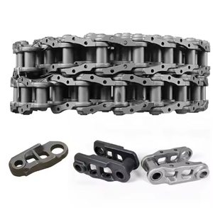 Paso de cadena de eslabones de pista de tren de aterrizaje DCF de acero pesado para excavadora <span class=keywords><strong>Bulldozer</strong></span> para piezas de maquinaria de construcción Ex200 D6R D6H - Product Image 1