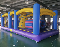 Parcours d'obstacles gonflable, château gonflable, aire de jeux pour enfants, intérieur/extérieur, fête d'anniversaire, location de qualité commerciale