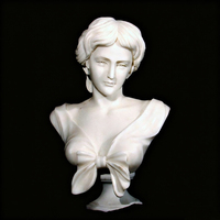 Portrait en marbre de raton laveur grec ancien Sculpture élégante de jardin entourant la sculpture sur pierre