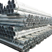 Tuyau en acier galvanisé à chaud SCH40 Q235, tube rond GI, norme ASTM pour l'alimentation en eau et la construction