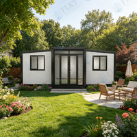 Maison conteneur extensible de luxe FLKT à installation rapide, 40 pieds, 3 chambres, grand espace, préfabriquée, modulaire, petite maison, villa