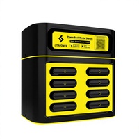 Borne de recharge Powerbank 8 emplacements, station de batteries au lithium polymère 5000 mAh pour usage public