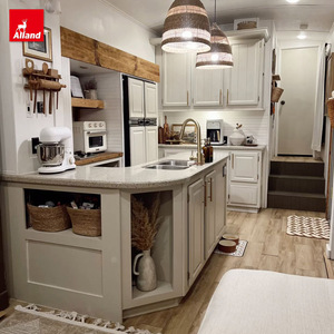 Armoire de cuisine minimaliste en <span class=keywords><strong>bois</strong></span> personnalisée 3D Alland pour camping-car, avec rangement pour salle à manger, pour camping-car, fourgon - Product Image 3