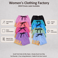 Shorts imprimés crème glacée pour femmes, taille élastique avec cordon de serrage, style Y2K mignon, décontracté, pour la plage et les vacances, vente en gros, personnalisation OEM
