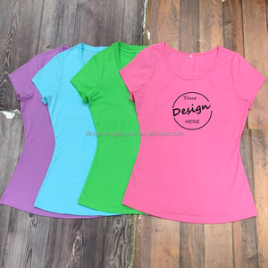 T-shirt casual da donna a maniche corte con scollo a V, stampa 100% cotone, anti-pilling, con polsini, all'ingrosso OEM, collezione estiva 2024 - Product Image 5