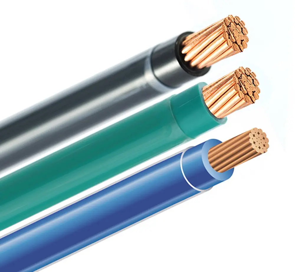 THHN THWN Conductor de cobre Aislamiento de PVC Cable eléctrico Precio