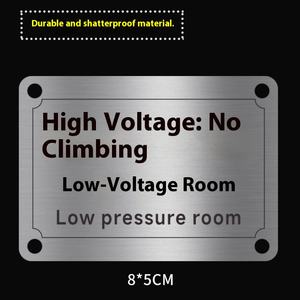 Edelstahl Benutzer definierte Nummern schild Zeichen Quadrat Hohl metall Laser gravur Kabel Ausrüstung Tag Klassifizierung Mark Fahrbahn - Product Image 4