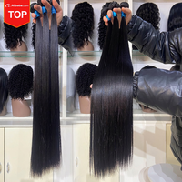 Faisceaux à cuticule alignée cheveux vierges vietnamiens extension de cheveux humains génie trame vietnamien os brut droit cheveux doublement étirés