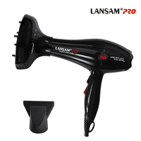 Sèche-cheveux professionnel de luxe à moteur AC haute puissance avec diffuseur ionique et concentrateur pour usage extérieur et hôtelier - 2100W électrique