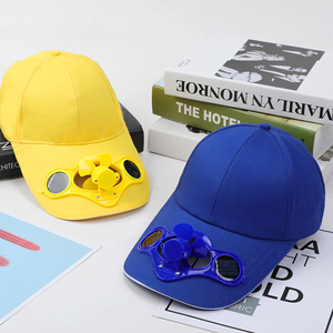 Casquettes de baseball unisexes en coton personnalisables avec ventilateur solaire intégré, ajustables, pour sports d'été en extérieur - Product Image 6