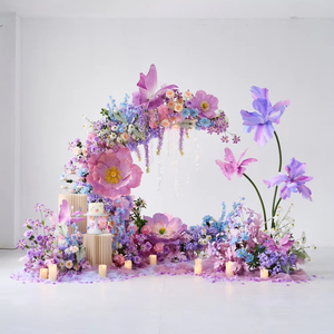 Purple Artificial Flower <strong>Arch</strong> <strong>Wedding</strong> <strong>Arch</strong> for <strong>Wedding</strong> Decoration - Product Image 3