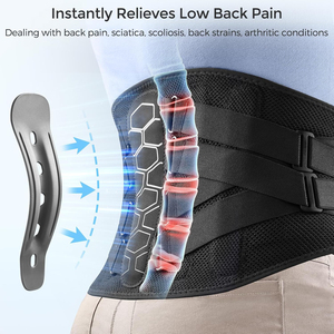 <span class=keywords><strong>Ceinture</strong></span> <span class=keywords><strong>de</strong></span> soutien <span class=keywords><strong>lombaire</strong></span> élastique réglable médicale avec 8 sangles <span class=keywords><strong>de</strong></span> compression, <span class=keywords><strong>ceinture</strong></span> <span class=keywords><strong>de</strong></span> soutien <span class=keywords><strong>lombaire</strong></span> confortable pour le dos - Product Image 2