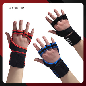 Gants de sport unisexes sans doigts avec logo personnalisé Coexistence pour la musculation et l'entraînement physique avec <span class=keywords><strong>protection</strong></span> des mains - Product Image 2