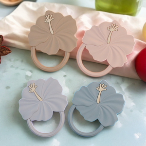 Mordedor <span class=keywords><strong>de</strong></span> <span class=keywords><strong>silicona</strong></span> <span class=keywords><strong>para</strong></span> bebé, novedad en anillo <span class=keywords><strong>de</strong></span> flores, sin BPA, gran oferta - Product Image 5