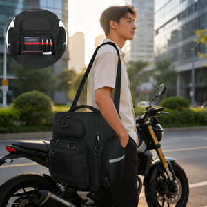 Bolsa <span class=keywords><strong>para</strong></span> Casco de Gran Capacidad, <span class=keywords><strong>Mochila</strong></span> Impermeable <span class=keywords><strong>para</strong></span> Motocicleta, <span class=keywords><strong>para</strong></span> Viajes y Desplazamientos - Product Image 5
