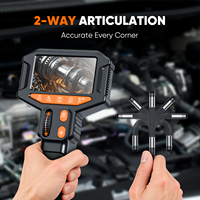 Caméra d'inspection industrielle articulée Z80 6 mm avec éclairage LED, écran IPS 4,3'' 1080P HD, câble flexible bidirectionnel de 5,5 pieds