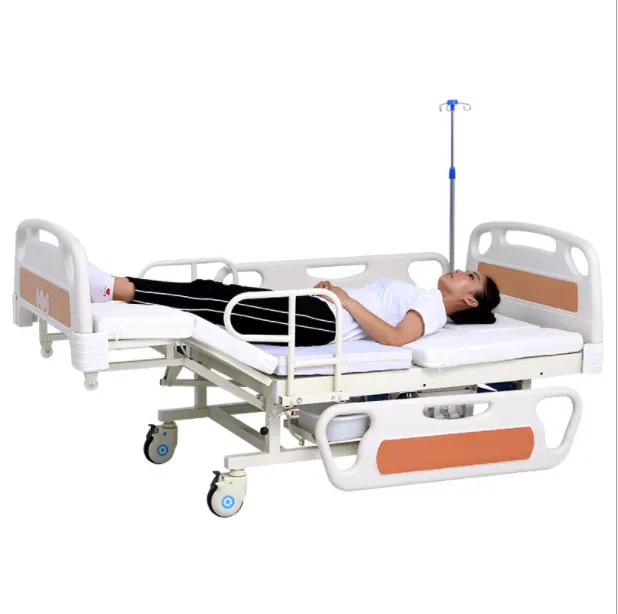 저렴한 abs 플라스틱 사이드 레일 Icu 클리닉 다기능 병원 장비 의료 전기 침대 가격