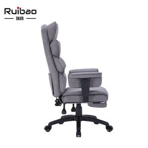 Chaise de bureau exécutive ergonomique moderne en cuir PU, dossier haut, hauteur réglable, pivotante avec repose-pieds pour bureau à domicile - Product Image 3