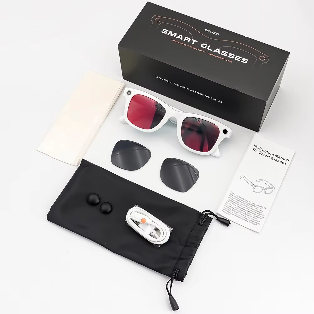 Lentilles revêtues de rouge + lentilles de lunettes de soleil