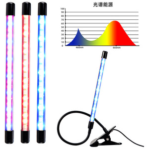 ไฟปลูกต้นไม้แบบ LED สเปกตรัมเต็ม 460nm 660nm พร้อมขาตั้งแบบหนีบสำหรับปลูกในร่ม - Product Image 1