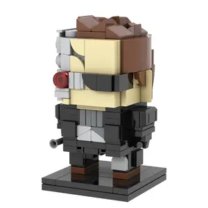 MOC7119 O Exterminador Cabeça de Tijolo Cabeça de Tijolo Filme de desenho animado Brinquedo Educacional Blocos de Construção