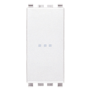 Push <b>Button</b> Switch 1P 16AX White Axial Type 5.1x2.8x5.3cm - Product Image 1