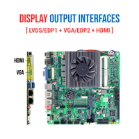 Nouvelle carte mère industrielle Mini ITX 6 ports COM RS485 RS422 avec Watchdog matériel et GPIO, compatible Intel Core i5 7200U (6e-9e génération), 2x DDR3 SO-DIMM, Mini PCIe
