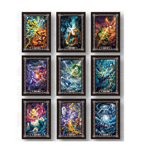 Nouvelles cartes Pokémon personnalisées en carton Pikachu et ses amis Crystal Studio pour Noël, personnages de jeu de carrom portables - Product Image 4