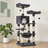 Arbre à chat en bois en gros avec emballage de marque prêt à la vente
