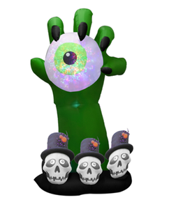 Nuova decorazione esterna 6FT zucca <span class=keywords><strong>Halloween</strong></span> Yard Ghost <span class=keywords><strong>Halloween</strong></span> gonfiabile con luci rotanti - Product Image 3