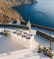 Lampes sur pied et de table en fer forgé, direct usine, certifiées AC IP65, éclairage décoratif de luxe pour mariages et événements