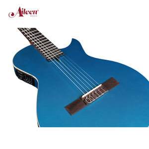 NOVITÀ Chitarra <span class=keywords><strong>Classica</strong></span> Elettrificata Thinline 39" in Abete Massello con Finitura Opaca Metallizzata e Pickup Attivo (AEC17SEC) - Product Image 6