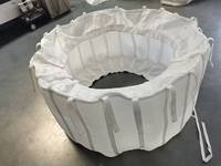 Fabricant de sacs filtrants pour centrifugeuses - Sac filtrant à mailles à décharge par raclette et levage automatique du sac, débits élevés, efficace