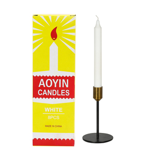 Cera <span class=keywords><strong>de</strong></span> Parafina al por Mayor, Paquete <span class=keywords><strong>de</strong></span> 8 Cajas, 20g, Velas Blancas en Barra <span class=keywords><strong>de</strong></span> Guinea para Uso Religioso y Navideño, Marca AOYIN - Product Image 3