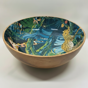 Elegant Wooden Salad <b>Bowl</b> with Fish <b>Enamel</b> Customized Logo Print Disposable Best Quality for Personal Use or Camping - Product Image 1