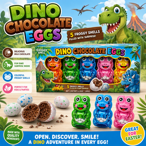 Cápsula con Forma de Rana Viral de TikTok con Juguete Sorpresa en el Interior, Huevos de Chocolate con Leche con Forma de Dinosaurio y Aperitivos Divertidos para Fiestas Infantiles - Product Image 2