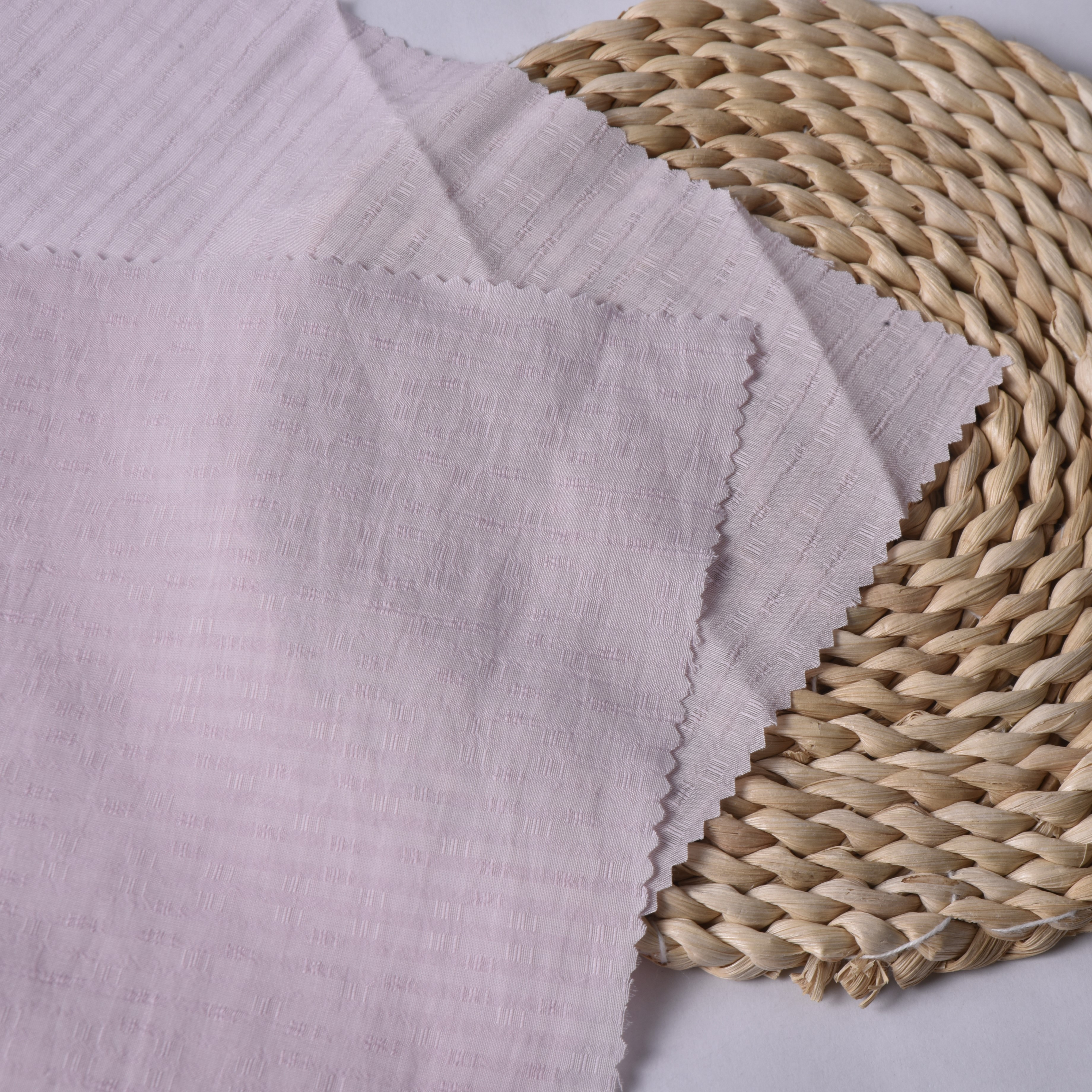 Textured Rayon Nylon Stretch Fabric-Breathable & Skin-friendly Lightweight for Summer Shirts Dresses Loungewear Skirts Trousers