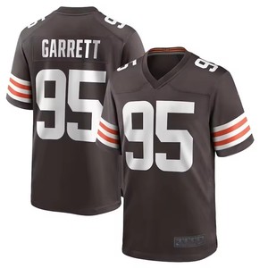 Jersey Sepak Bola Amerika Pria Berkualitas Tinggi Cleveland 2 SANDERS City, Pakaian Olahraga Bordir, Jersey yang Dapat Disesuaikan dengan Logo - Product Image 5