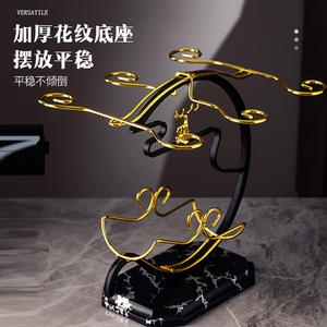 ที่วางแก้วไวน์รูปทรงเรือทันสมัย ลายหินอ่อน ดีไซน์รูปกวาง แข็งแรงทนทาน สำหรับงานปาร์ตี้และตกแต่งบ้าน - Product Image 5