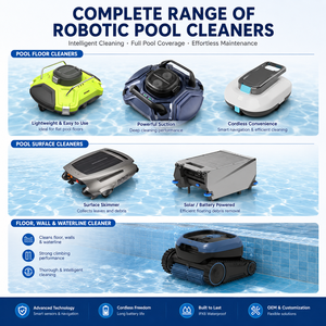 GLGW GESD04 Robot Pulitore <span class=keywords><strong>Piscina</strong></span> Wireless Automatico per Piscine Interrate/Fuori Terra, 150 Minuti di Autonomia, Impermeabile IPX8, ABS/PVC - Product Image 2