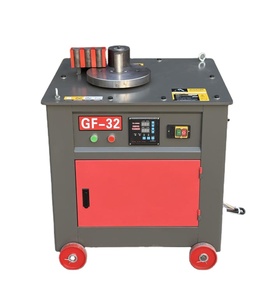 Máquina Dobladora de Estribos CNC GF-32, Diseño Compacto, Color Rojo, Dobladora de Aros Automática con Panel de Control Digital - Product Image 1
